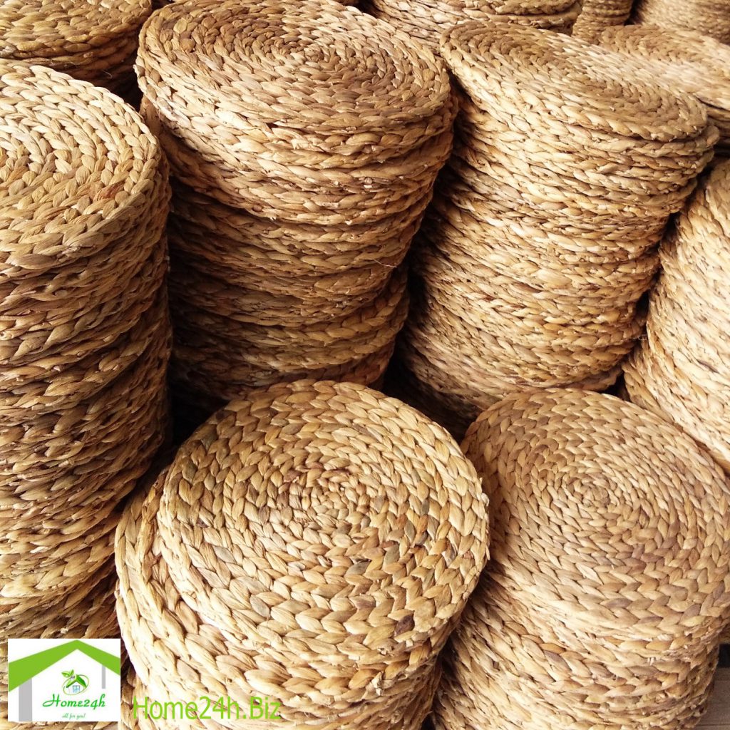 Water Hyacinth Mats D38cm Seagrass Handmade weaving Mats